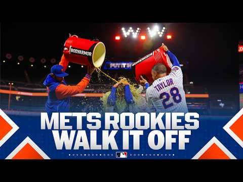 The baby Mets! 👶 Carson Benge drives home A.J. Ewing in the 10th as the Mets walk it off! 😤