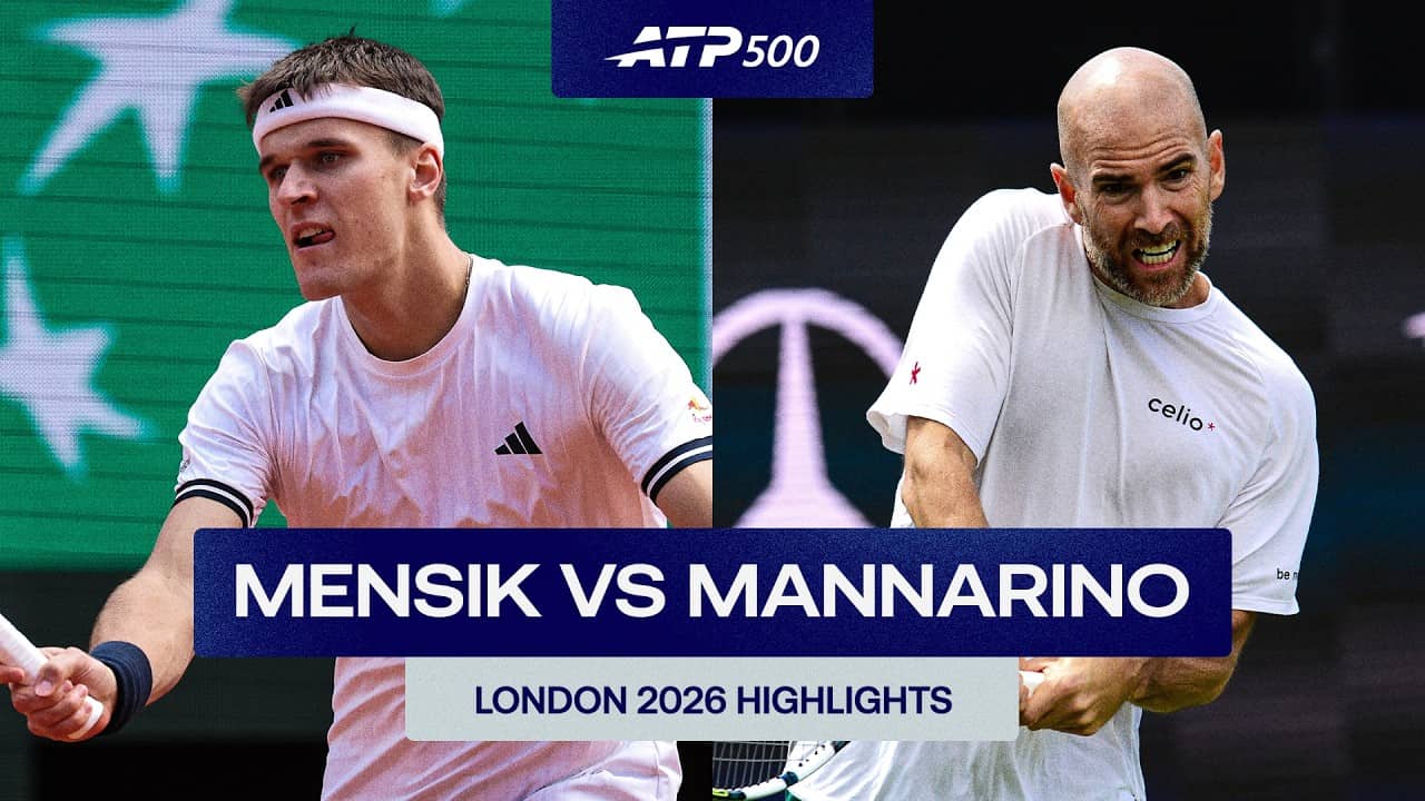 Jakub Mensik vs. Adrian Mannarino Highlights | London 2026 Round 1
