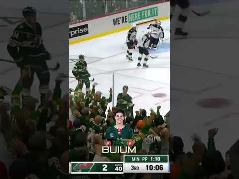 ZEEV FIRST NHL GOAL #zeevbuium #mnwild #nhl