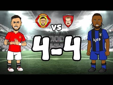 8 GOALS! 4-4🤯 Manchester Utd vs Bournemouth (Premier League Highlights Goals)