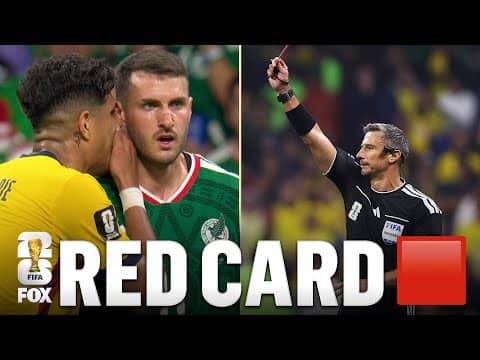 Ecuador’s Piero Hincapié Gets Red Card For Covering His Mouth vs Mexico | 2026 FIFA World Cup™