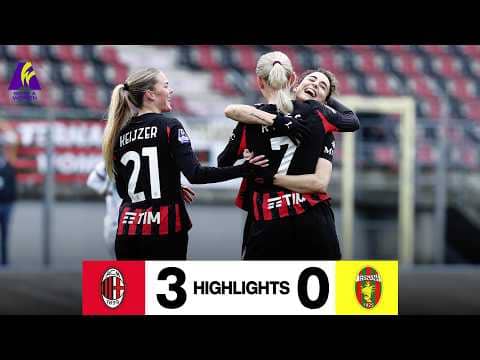 Doppietta di Van Dooren e gol di Kyvåg | AC Milan 3-0 Ternana Women | Serie A Women Highlights