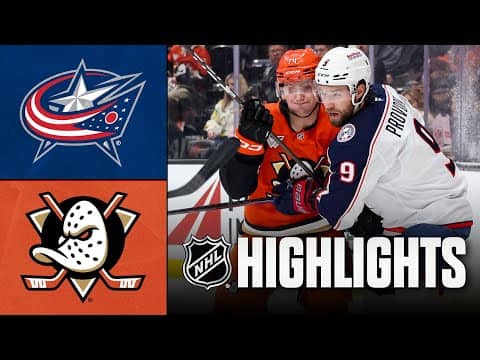 Blue Jackets vs. Ducks | NHL Highlights | December 20, 2025