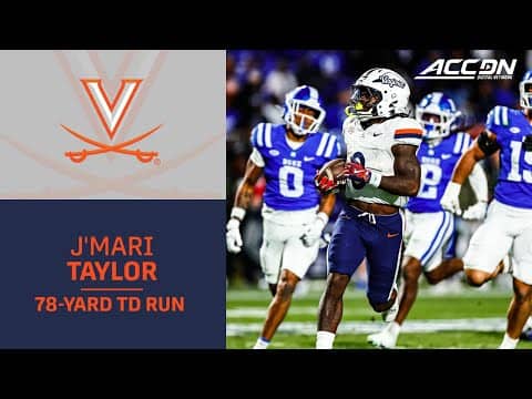 UVA's J'Mari Taylor Motors For The 78-Yard Score