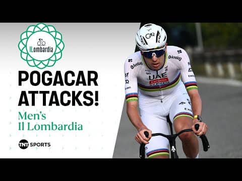 Pogacar launches POWERFUL attack at Il Lombardia 🚀 | TNT Sports Cycling