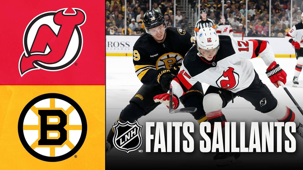 Devils vs Bruins 14/04/26 | Faits saillants