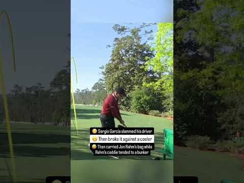 A whole series of events for Sergio Garcia at the Masters 😳