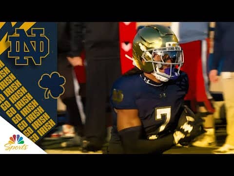 Safety Jalen Stroman returns interception for touchdown to give Notre Dame early lead | NBC Sports
