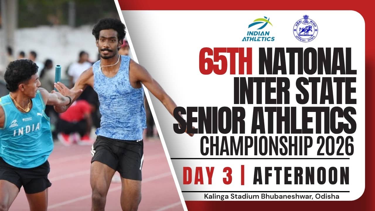 Day 3 LIVE (Afternoon Session) | 65th National Inter State Senior Athletics Championship 2026