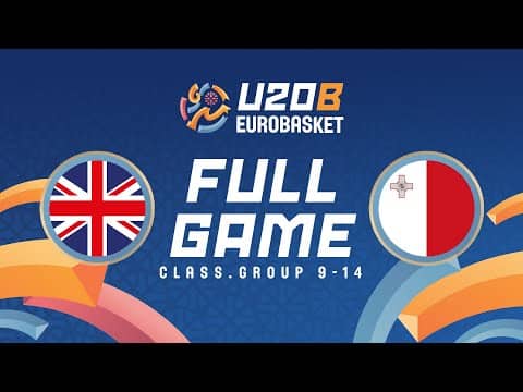LIVE - Great Britain v Malta | FIBA U20 Women's EuroBasket 2025 Division B |  Class. Group 9-14