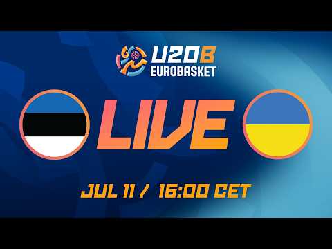 LIVE - Estonia v Ukraine | FIBA U20 EuroBasket 2026 Division B | Group Phase