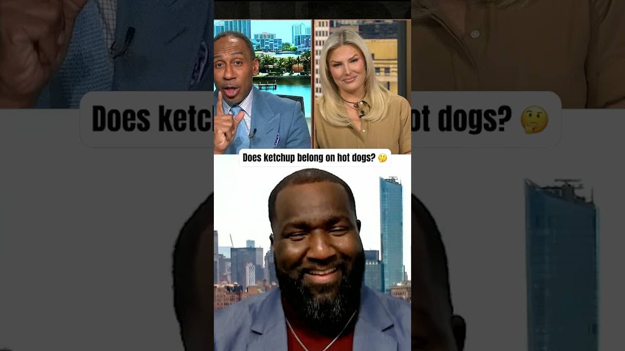 Stephen A. prefers sauerkraut 🤢🌭
