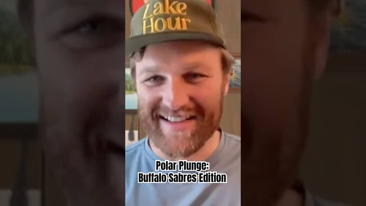 Wyatt Russell 🤝 Beer Sabre 🤝 Lake Erie #hockey #buffalosabres #wyattrussell