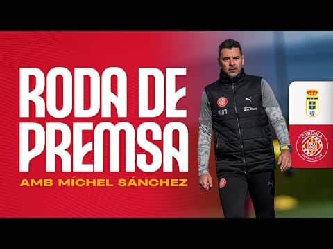 Roda de Premsa de Míchel Sánchez, en la prèvia del REAL OVIEDO vs GIRONA FC