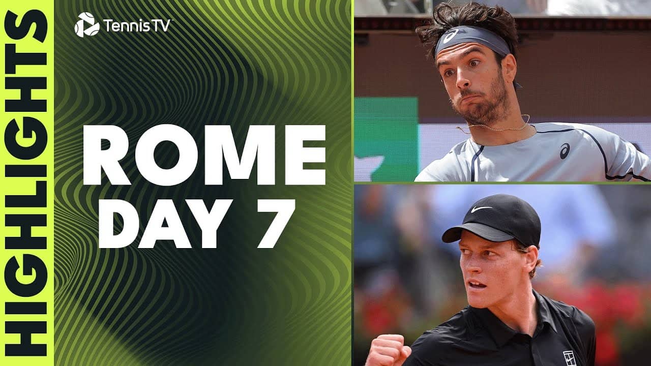 Sinner In Action; Musetti vs Ruud; Zverev, Jodar, Medvedev Feature I Rome 2026 Highlights Day 7