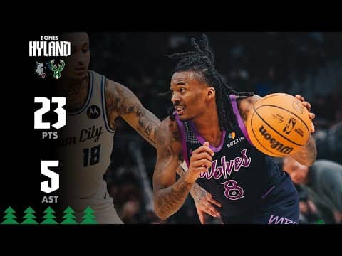+41?! Bones Hyland Drops 23-Points and 5-Assists In Wolves Win Over Milwaukee | 01.13.26