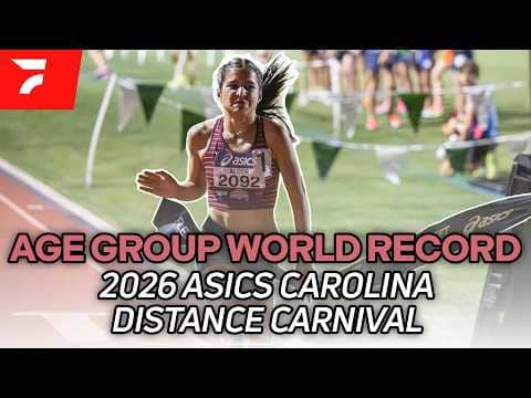 Age Group WORLD RECORD 1600m | ASICS Carolina Distance Carnival 2026