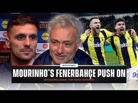 "I have a GOOD FEELING with Europa Competitions" José Mourinho explains as Fenerbahçe advances 😏