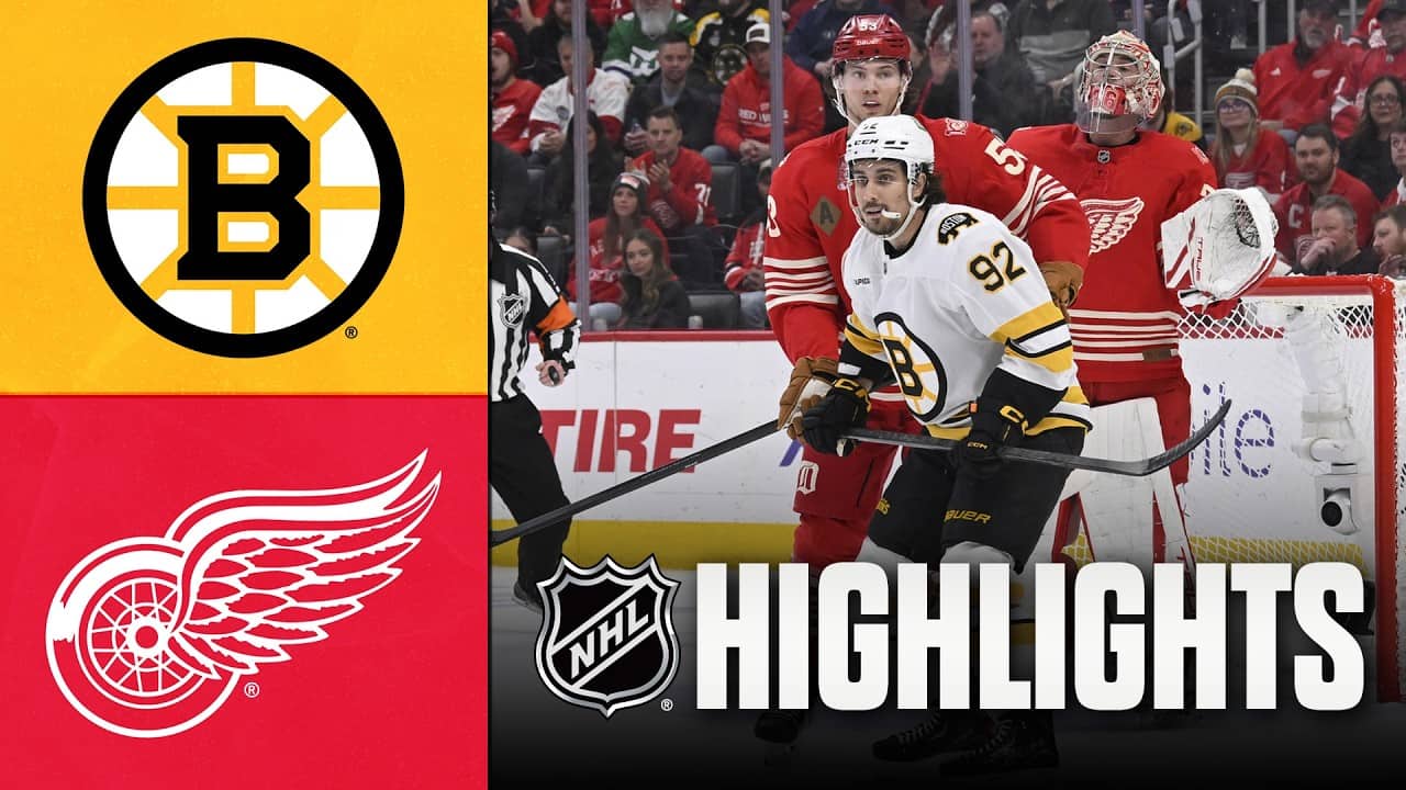 Bruins vs. Red Wings | NHL Highlights | March 21, 2026