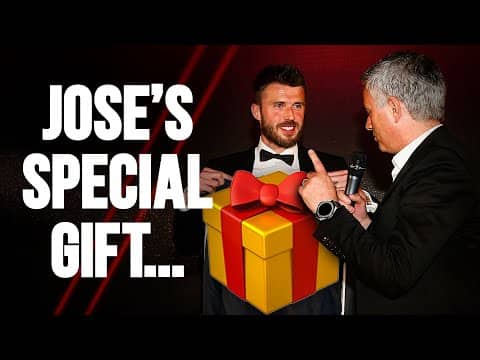 Jose Mourinho Gives Michael Carrick A Special Gift... 🫶