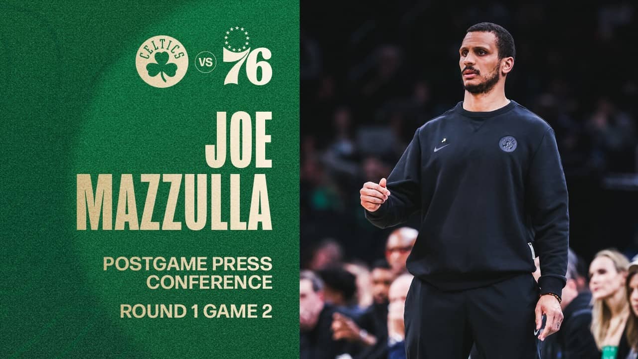 Joe Mazzulla Postgame Media Availability: Round 1 Game 2 vs. Philadelphia 76ers