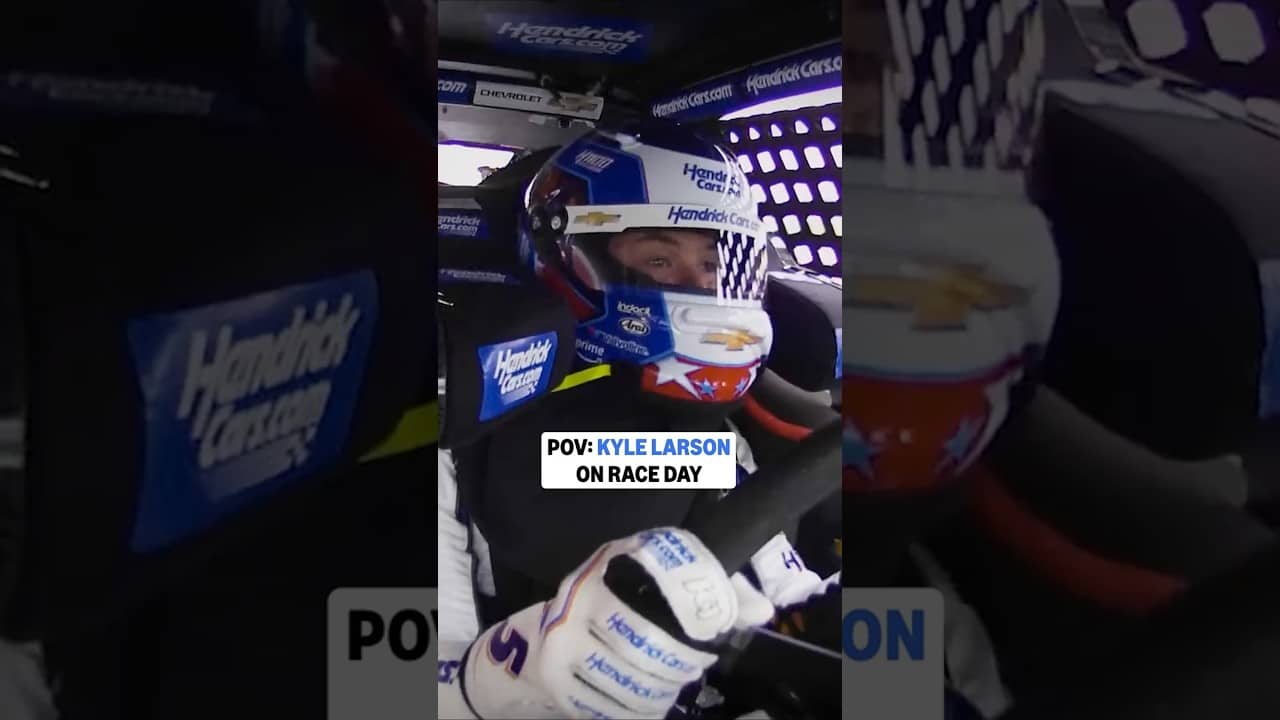 Ride with Kyle Larson during "The Double" 😎