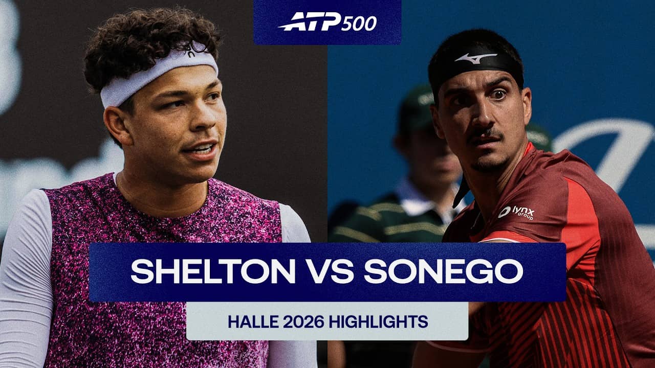 Ben Shelton vs. Lorenzo Sonego Highlights | Halle 2026 Round 1