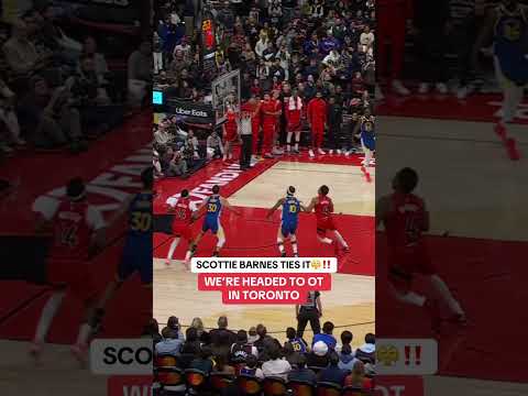 Scottie Barnes with the CLUTCH putback to send it to overtime 😤