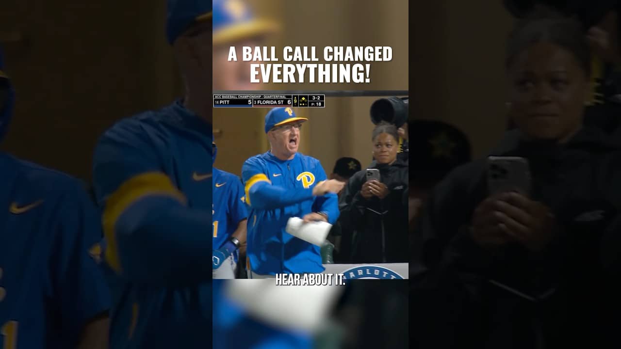 HOLY PITT! Makeup call or correct call? Did Pitt's coach Mike Bell get in the ump's head?