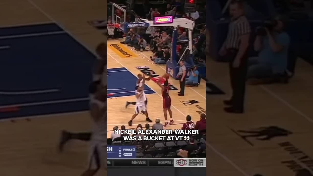 Before winning the NBA’s Most Improved Player award, NAW was a star at Virginia Tech. #NBA #CBB