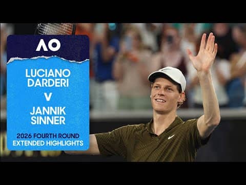 Luciano Darderi v Jannik Sinner Extended Highlights | Australian Open 2026 Fourth Round