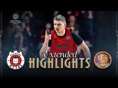 Rytas Vilnius v Hapoel Netanel Holon | Round of 16 | Full Game Highlights | #BasketballCL 2025-26