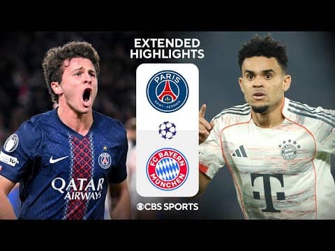PSG vs. Bayern Munich: Extended Highlights | UCL League Phase MD 4 | CBS Sports Golazo