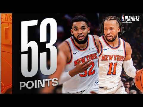 Brunson (28) & Towns (25) TAKE OVER Game 1 🔥 | April 18, 2026