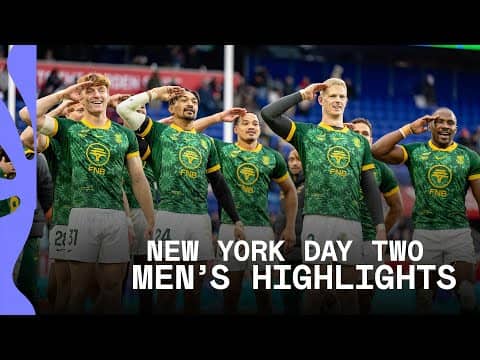 Blitzboks ON TOP of the world 🌍 | HSBC SVNS New York 2026 | Day Two Men's Highlights
