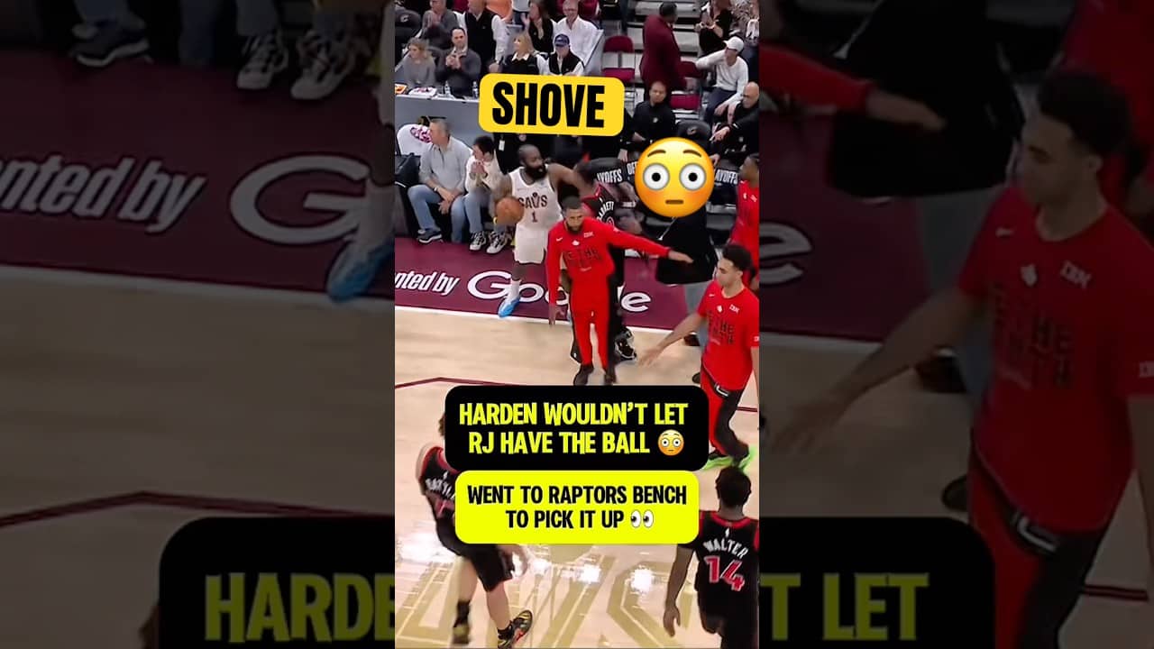 James Harden and RJ Barrett got chippy 🍿👀