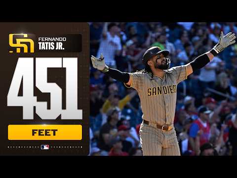 NANDO ON THE BOARD! 😅 Fernando Tatis Jr. DEMOLISHES his 1st HR of the year! (451 feet, 114 MPH 😳)