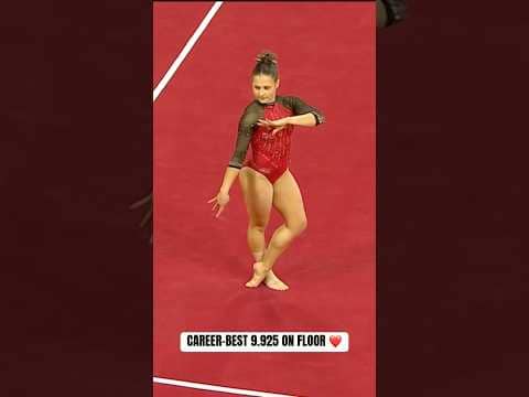 Have yourself a night Elle 👏 #ncstate #ncaagymnastics #ncstatewolfpack #gymnast #collegesports