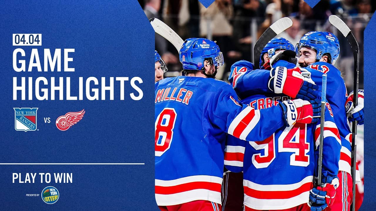 GAME HIGHLIGHTS | 2025-26: New York Rangers vs Detroit Red Wings (4/4/26)
