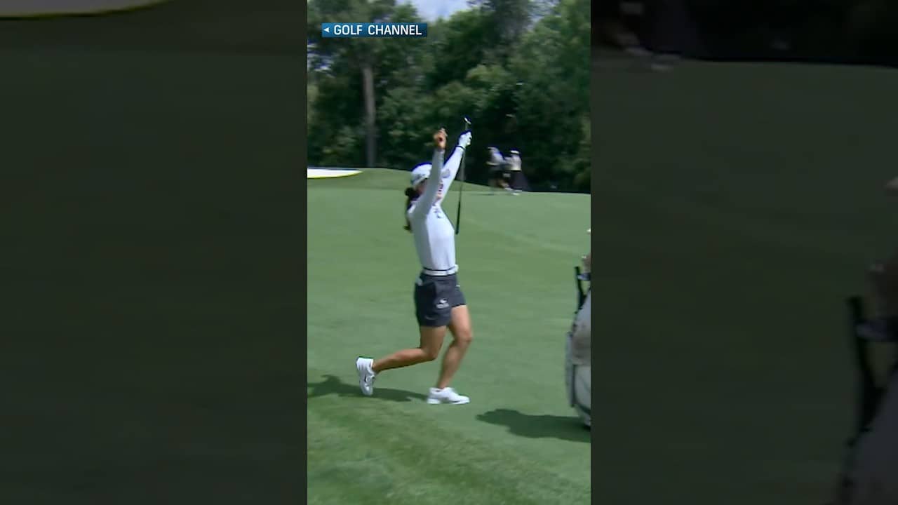 Jin Young Ko NAILS an eagle shot 😍⛳