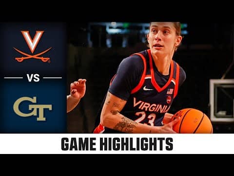 Virginia vs. Georgia Tech Game Highlights | 2025-26 ACC Women's Basketball