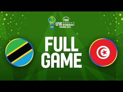 LIVE - Tanzania v Tunisia | FIBA U16 Women's AfroBasket 2025 | Classification 7-8