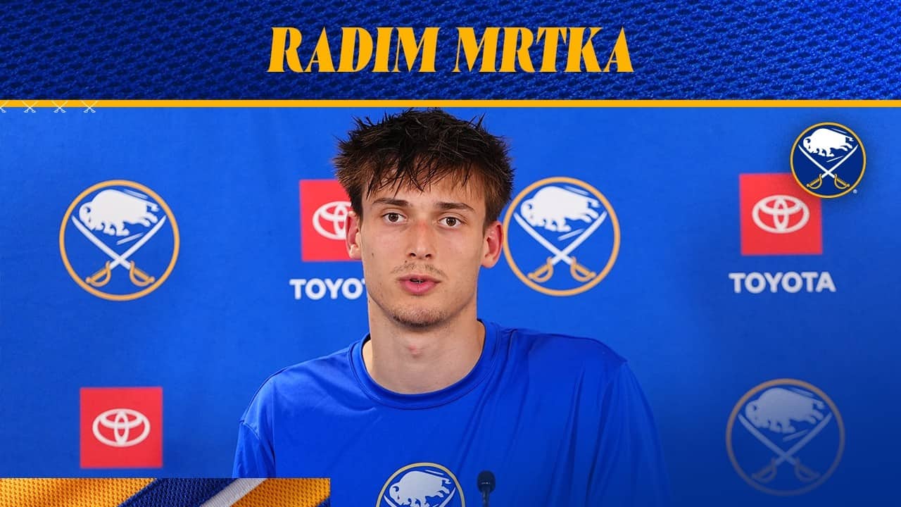 "It's Been Great To Be Back" | Radim Mrtka After Day Two Of Development Camp | Buffalo Sabres