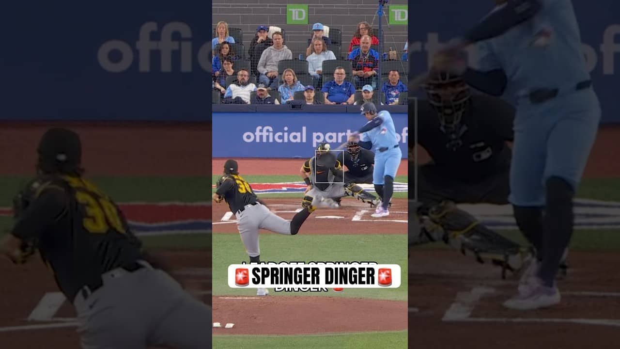 George Springer’s 65th career leadoff home run! #MLB #BlueJays #Toronto