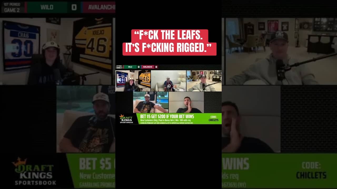 Biz is not happy about the Leafs winning the Draft Lottery @Reeses