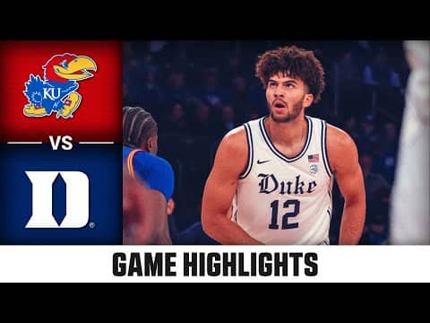 Kansas vs Duke Game Highlights | 2025-26 ACC Men's Basketball