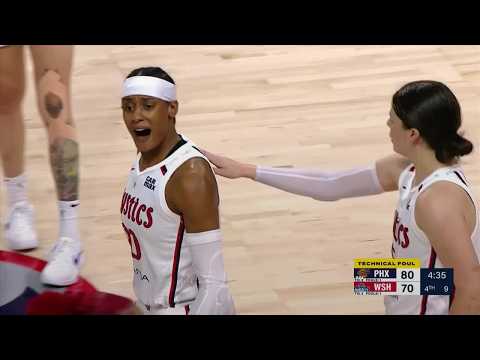 Brittney Sykes FURIOUS after being T'd up for protesting no-call on contact to face | WNBA on ESPN