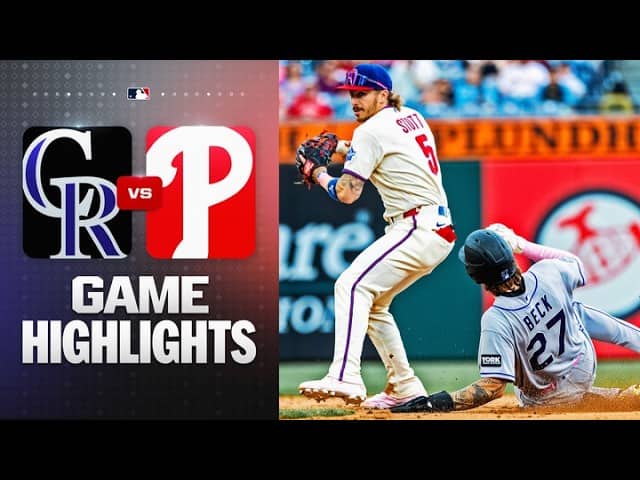 Rockies vs. Phillies Game Highlights (5/10/26) | MLB Highlights