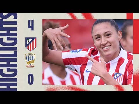 Atlético de Madrid Femenino 4-0 Alhama | ⚽ Jensen (2), Gaby G. & Fiamma | HIGHLIGHTS, Liga F - MD9