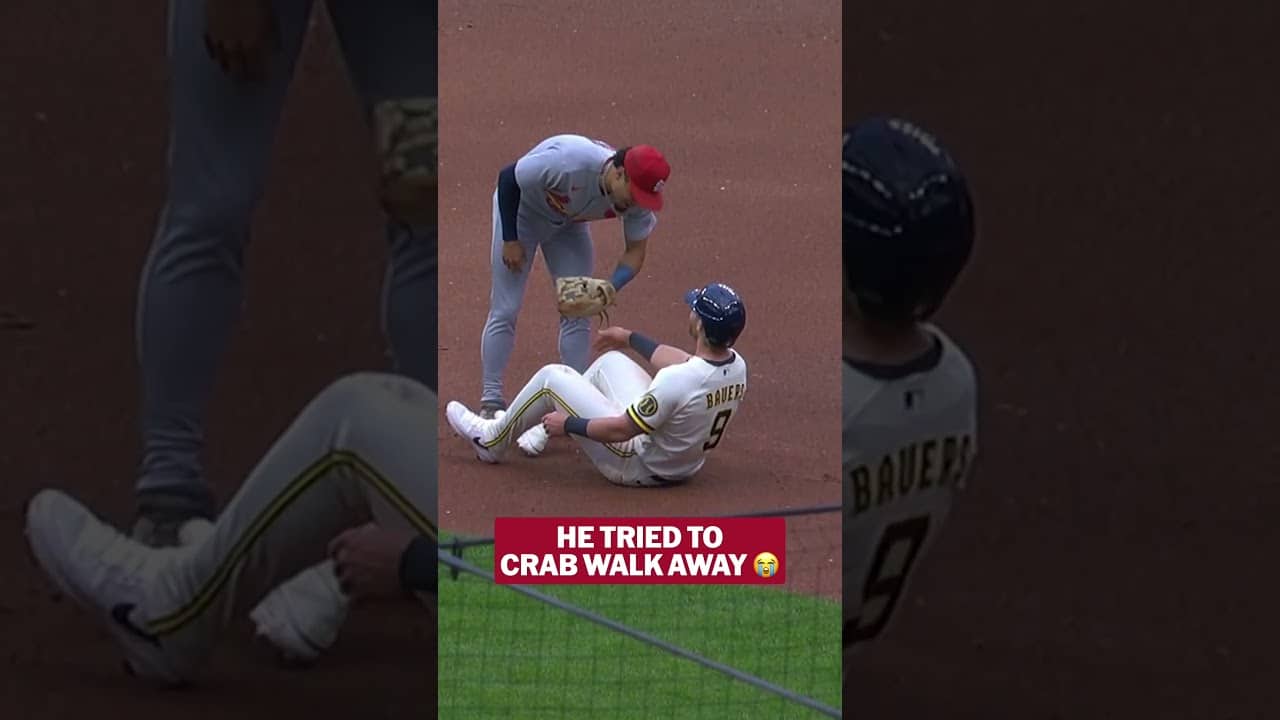 Not even crab-like reflexes could save Jake Bauers 🦀
